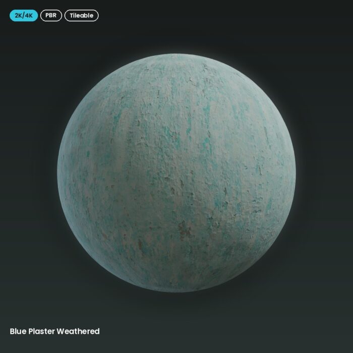 Blue Plaster Weathered