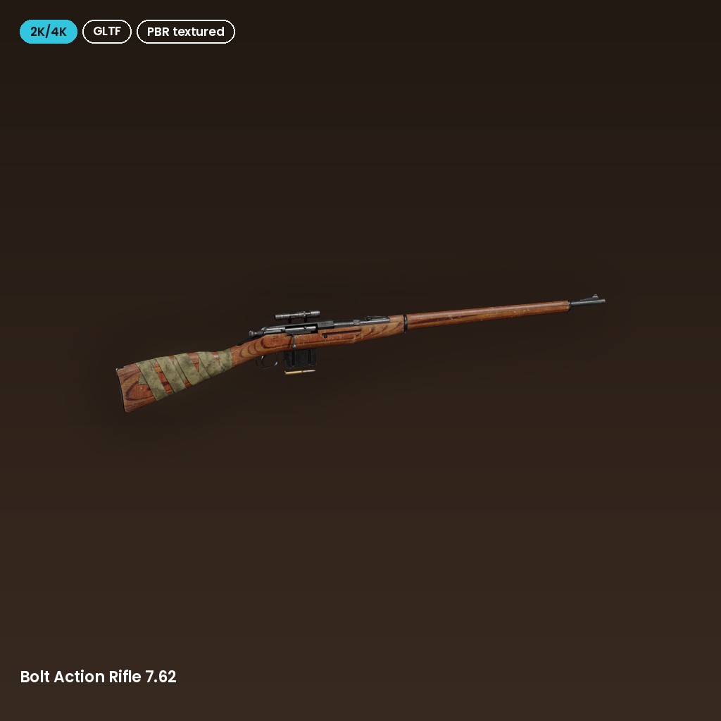 Bolt Action Rifle 7.62