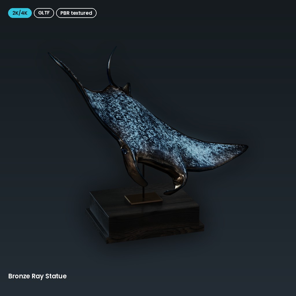 Bronze Ray Statue