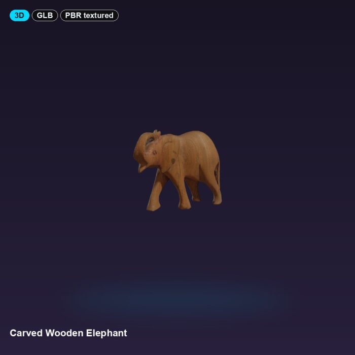 Carved Wooden Elephant