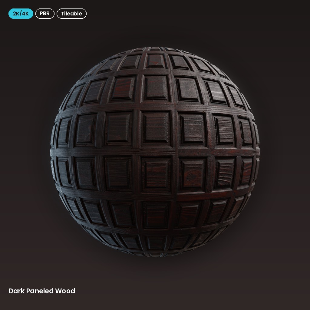 Dark Paneled Wood