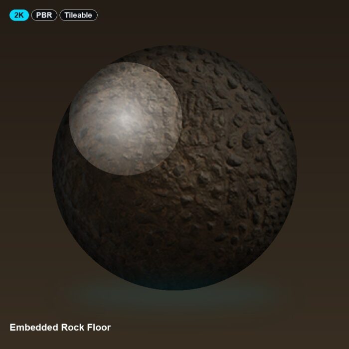 Embedded Rock Floor
