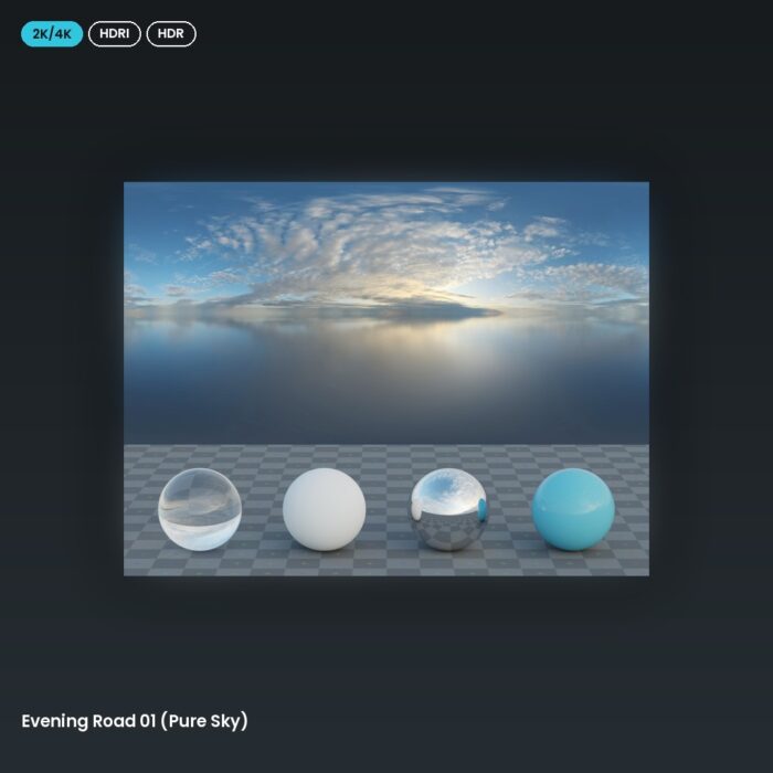 Evening Road 01 (Pure Sky)