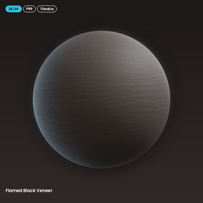 Flamed Black Veneer