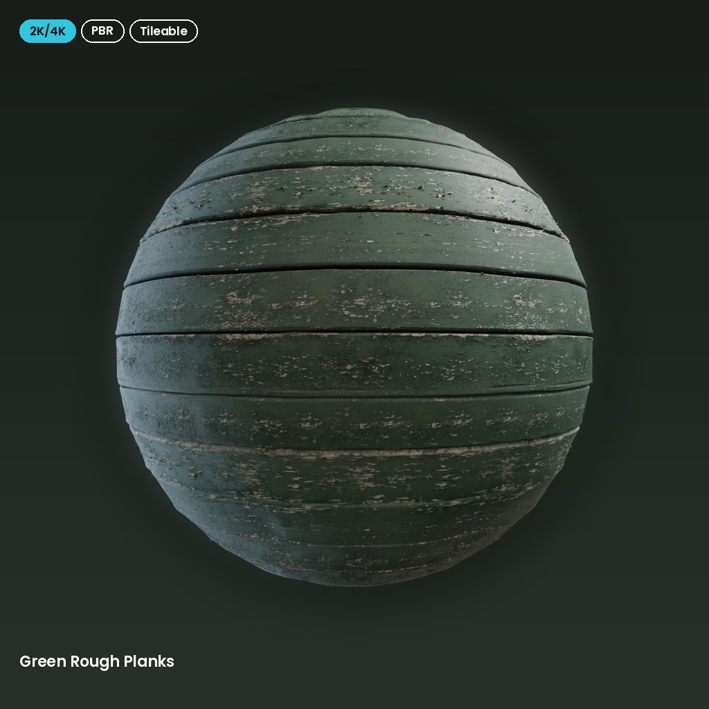 Green Rough Planks
