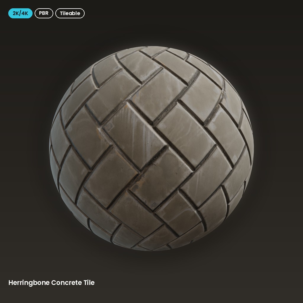 Herringbone Concrete Tile