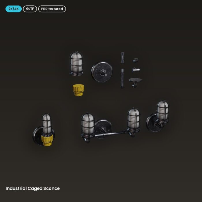 Industrial Caged Sconce