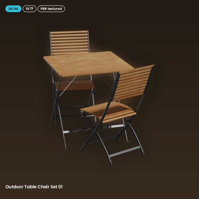 Outdoor Table Chair Set 01