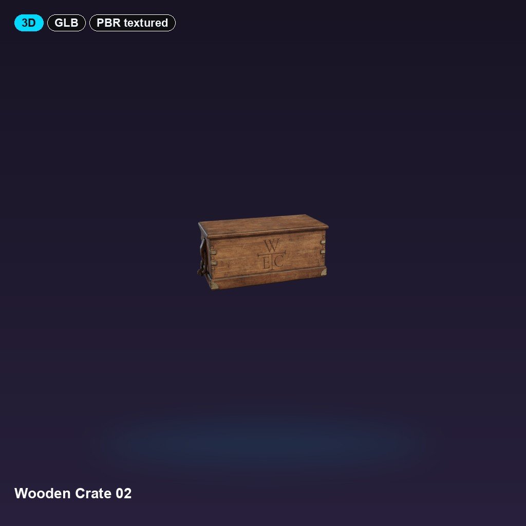 Wooden Crate 02